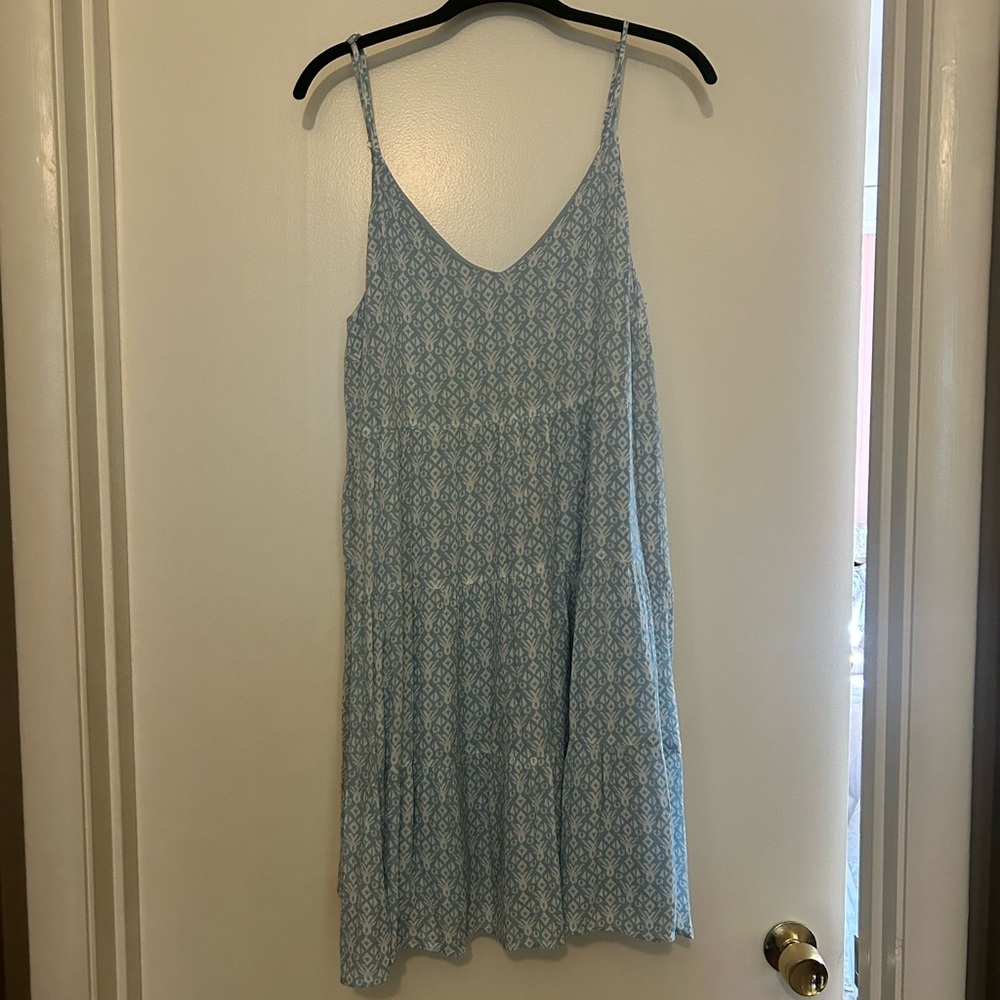 Mittoshop Blue Patterned Mini Dress